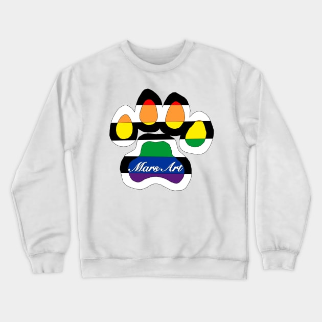 Straight Ally Pride Flag Crewneck Sweatshirt by MarsArt